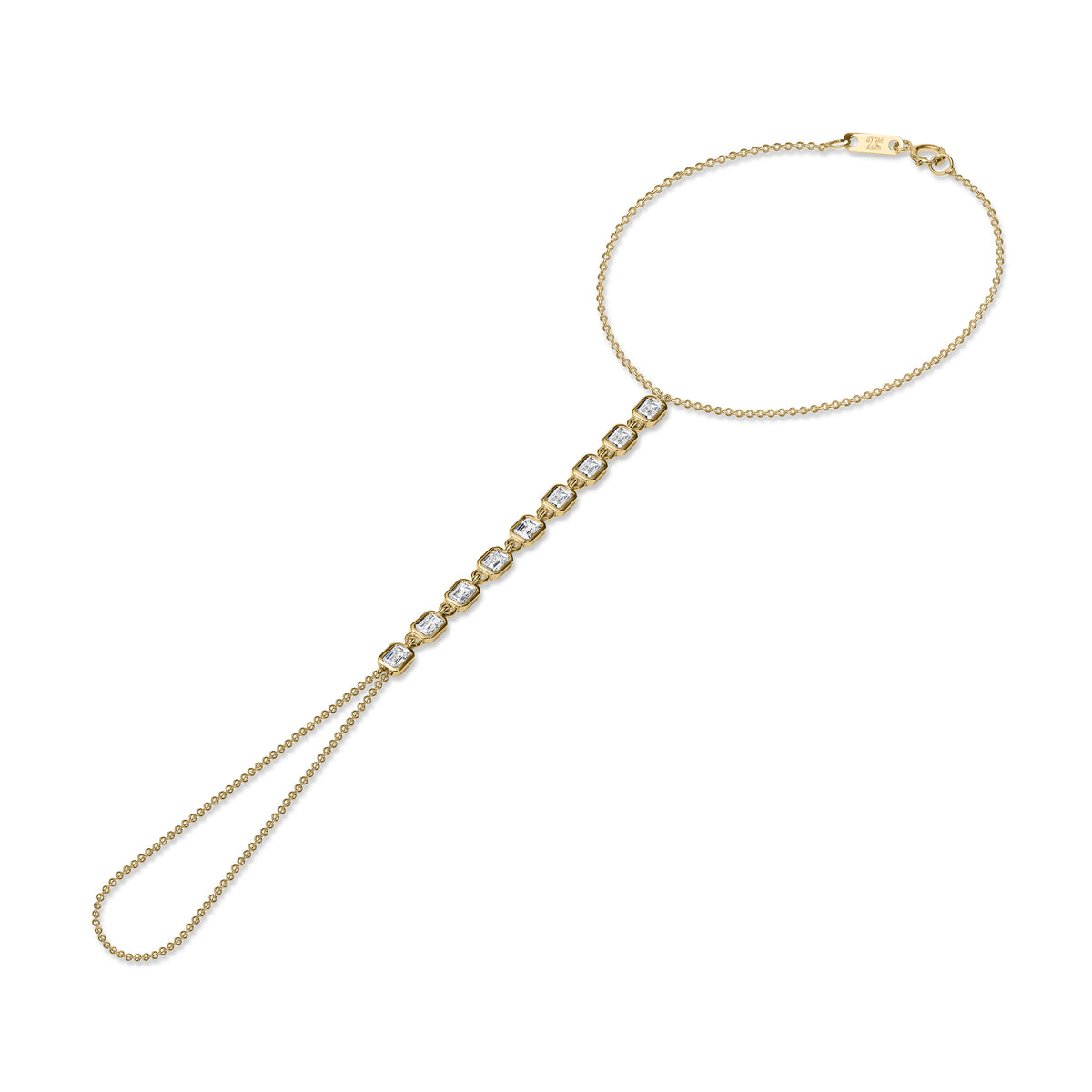 hand chain |   צמיד יד אצבע - 9 אמרלדים